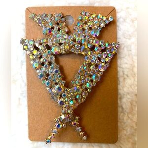 Crystal lightning NWOT bling earrings 💎⚡️